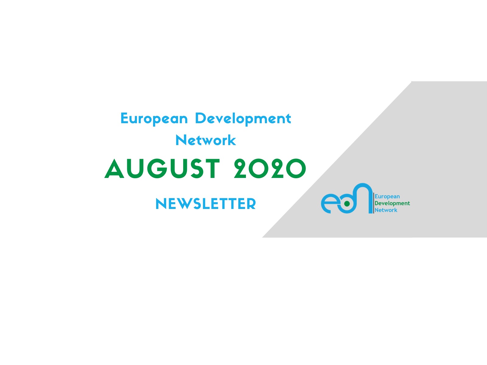 EDN August 2020 Newsletter